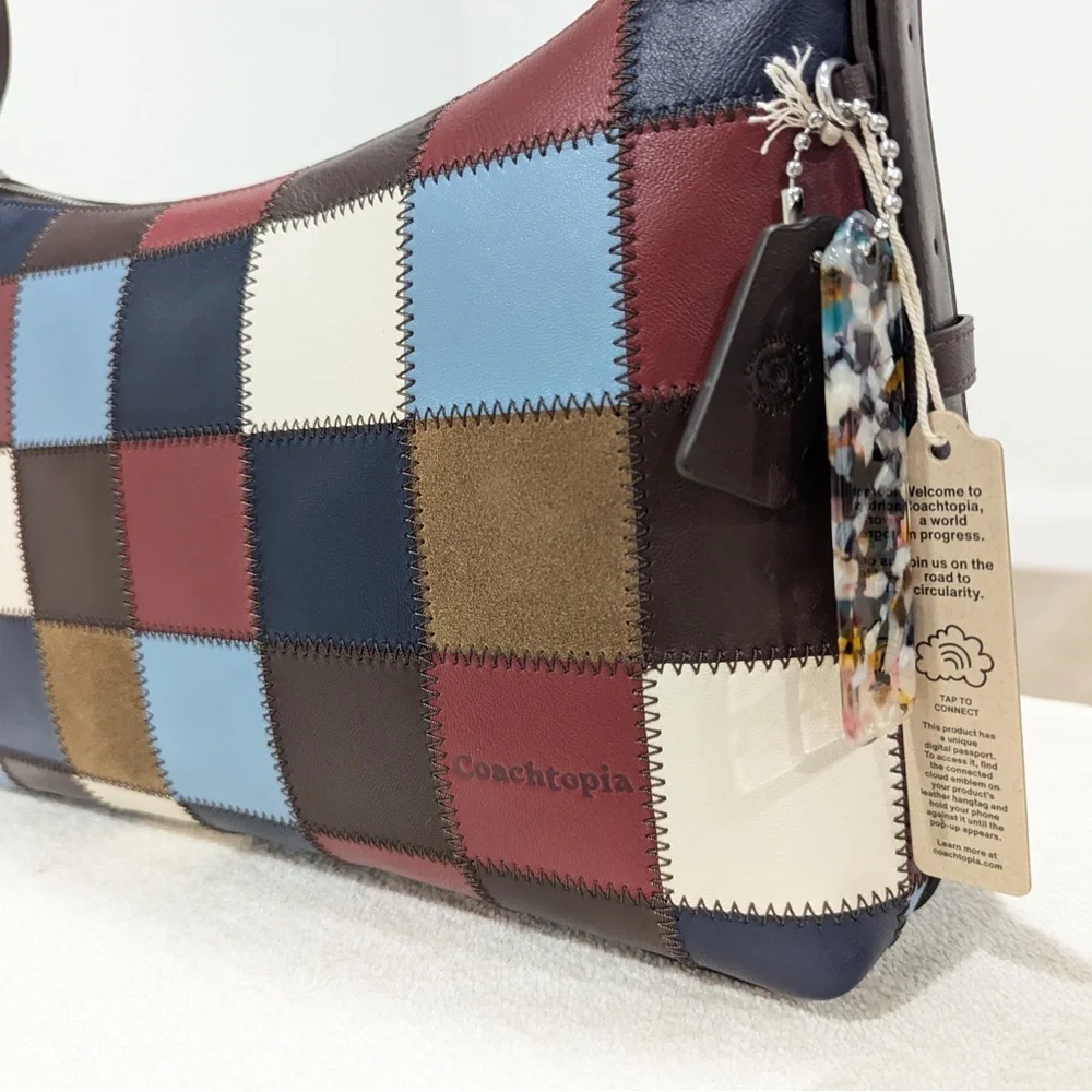 NWT - RARE - Coachtopia Alter/Ego Slouchy Shoulder Bag - CBE00 - Bluebell Multi - Picture 4 of 8